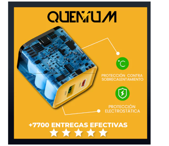 Cargador Quentum Carga Rápida 33W